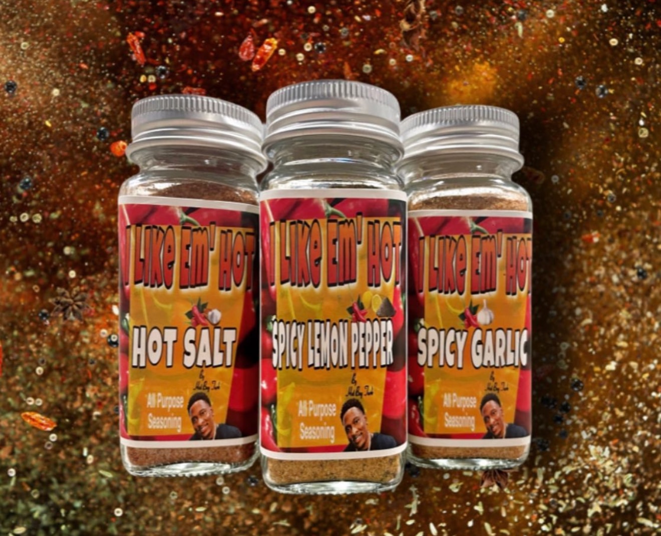 Spicy Garlic seasoning jar